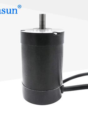 厂家定0制小型57BL90R1四级57无步刷进机应用汽车工电业.8A直流大