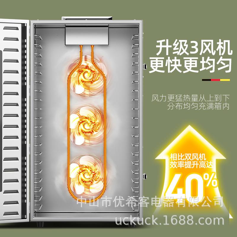 UC食品LT-9水果烘干机食物无花K烤果荔果枝龙眼牛芒肉干鱼风干机