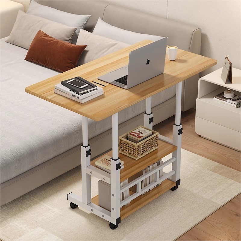 精品可移动家用床边桌卧室学生书桌简约小桌子简易升降宿舍懒人电