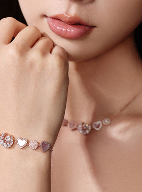 【罗予彤同款】OKDK 心悦相伴小众设计感925银项链爱心颈链