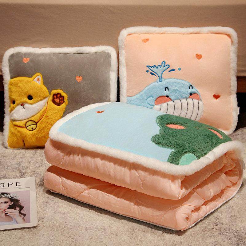 抱枕被子两用办公室折叠午睡毯子二合一汽车用多功能靠枕靠垫枕头,居家布艺,抱枕被,淘宝优惠券,粉丝福利购,淘宝优惠卷