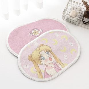美少女 浴室地垫可爱卫生间门口吸水垫子卧室地毯卫浴防滑脚垫