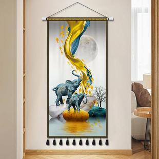 玄关墙上挂布遮挡装饰画布挂画北欧布艺挂毯房间背景布布画壁挂毯