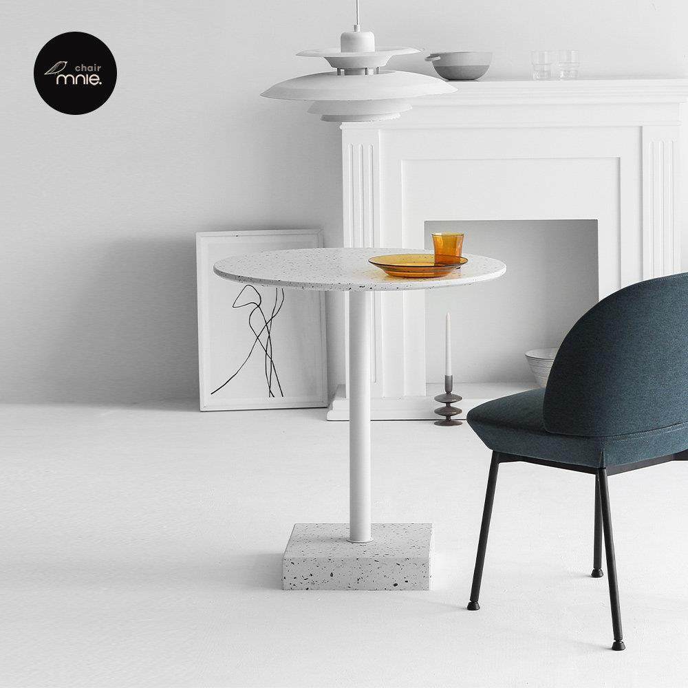 北欧水磨石餐桌现代简约家用餐厅小圆桌休闲洽谈商用圆形咖啡桌,住宅家具,岩板餐桌,淘宝优惠券,粉丝福利购,淘宝优惠卷