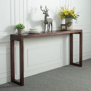 北欧实木玄关桌长条桌简约现代玄关台条案条案靠墙边窄桌沙发背几