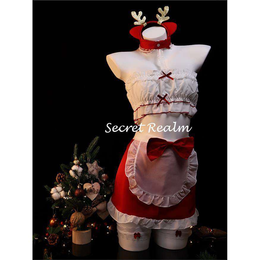 秘境「圣诞女仆」圣诞节女仆cos制服麋鹿兔女郎性感睡裙纯欲qqny,女士内衣/男士内衣/家居服,睡裙,淘宝优惠券,粉丝福利购,淘宝优惠卷
