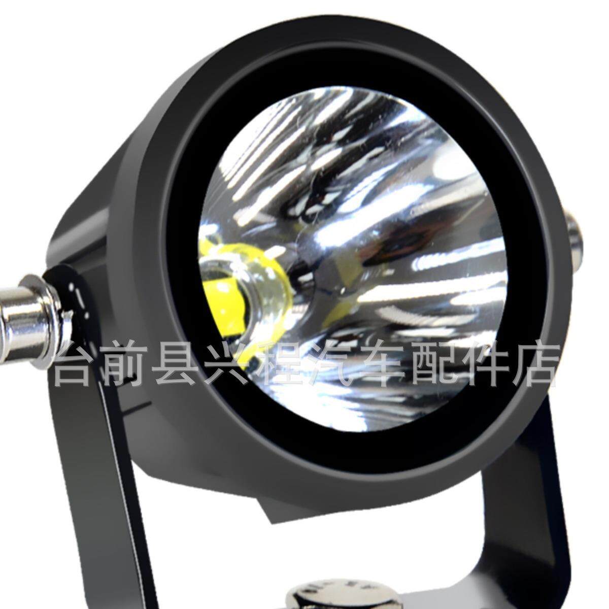 汽车射灯货车强光超亮前照散光钢炮12v24伏挖机倒车白光黄雾灯