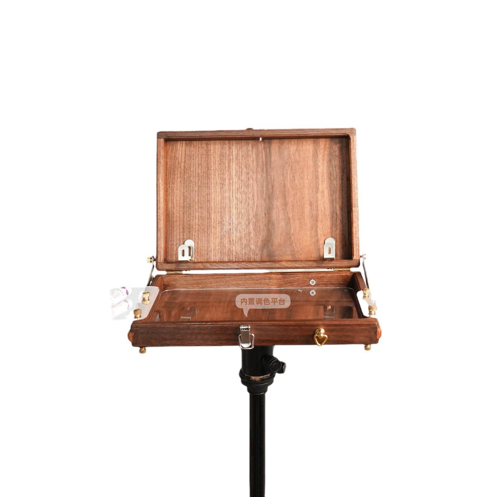 意式胡桃古木复画箱专业户便携写生可缩云外台3油三脚架可折叠,文具电教/文化用品/商务用品,画板/画架/速写板,淘宝优惠券,粉丝福利购,淘宝优惠卷