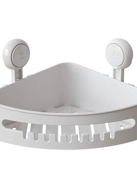 角置物架卫生间盘三角收纳架免打孔壁挂厕所式洗吸81404手间沥水