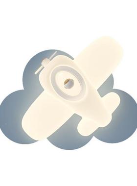 2025年间新款卡通创意男孩床女儿孩童房卧室奶油风头LED95824房壁