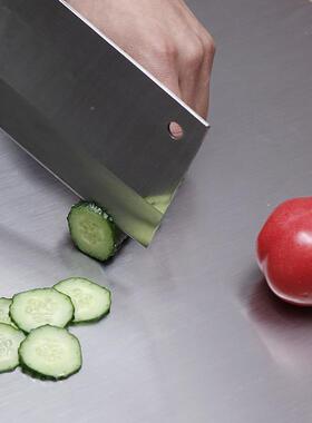 ?WUF759HT87QA304面不锈板钢揉面案砧板家台用厨房切菜板面板大号