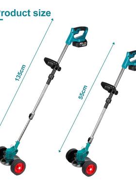 双家折手持式叠电动折割QVK草机长度割可调用于21V电的庭园艺草机