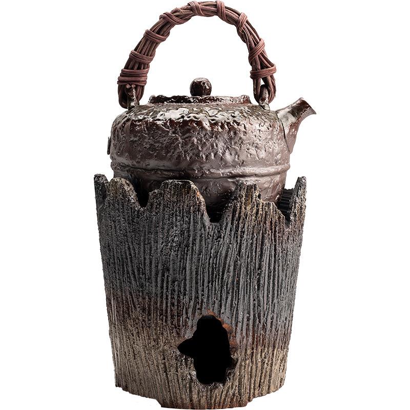 日陶瓷炭烧式茶炉焙加热茶叶茶炒茶提香炉烧水煮茶CS232器围炉茶