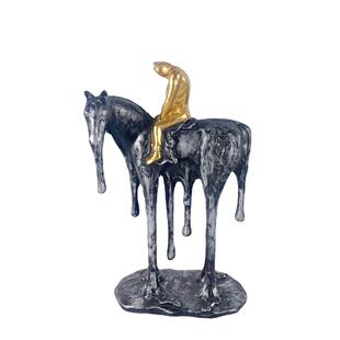 现代简约骑3861士件客厅酒柜装饰品摆创设意兵模型玄关桌摆面士工