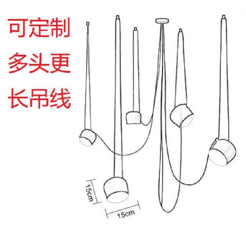 小鼓吊灯北欧现代设计师客餐厅咖啡馆创意个性艺术服装店多头灯具