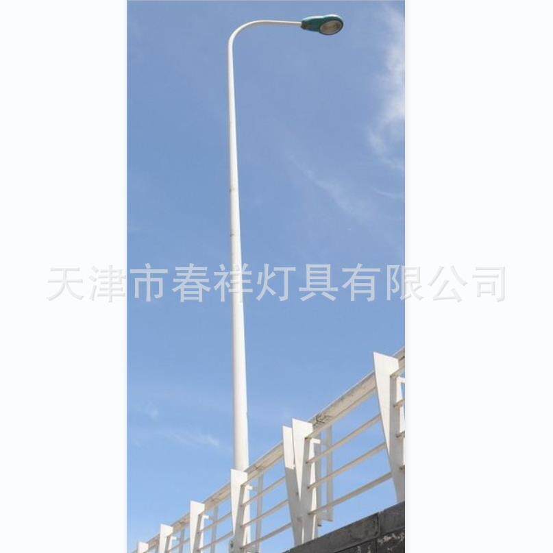 6米单弯杆路灯灯杆单臂杆天津厂家路灯杆户外灯杆道路灯杆