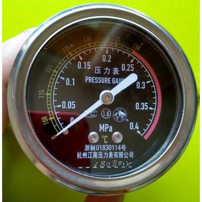 杭州江南压力表0-0.4MPaY60Z江阴滨江立式卧式压力蒸汽灭菌器配件