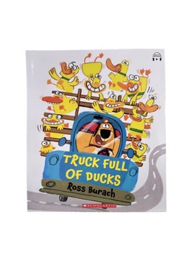学乐国际获奖绘本【黄小鸭送货囧途】  Truck Full of Ducks绘世界精选20册凯迪克大奖作品
