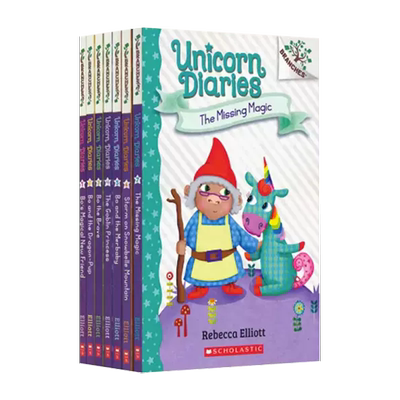 学乐大树桥梁书独角兽日记10册Unicorn Diaries全彩英文原版 趣味漫画 独立自主阅读 6-9岁 推荐英语课外阅读分级读物