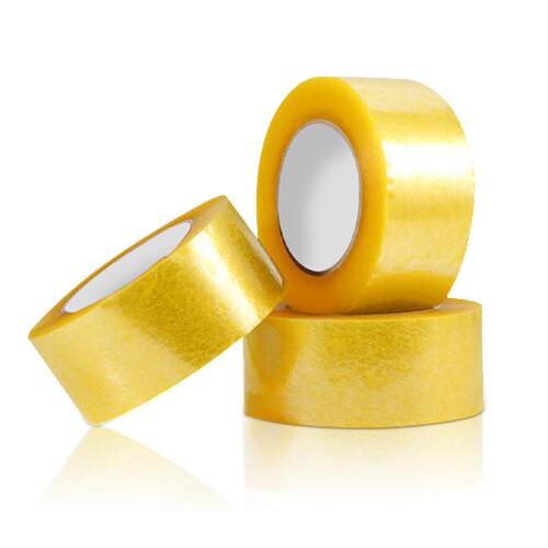 现货封箱胶带警示语物流透明封箱胶电商快递整箱大卷透明胶带