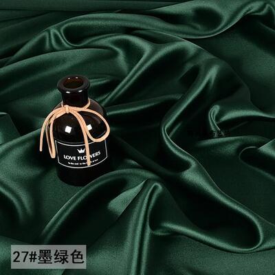 重磅进口真醋酸面料丝滑光泽缎面抗皱赛真丝旗袍礼服外套布料