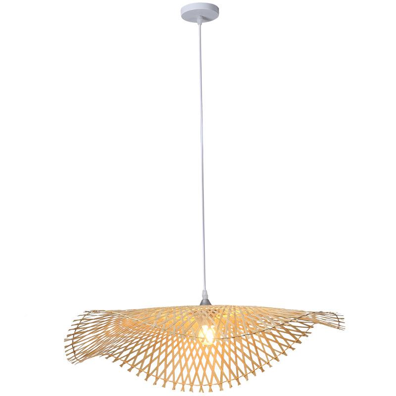 竹艺吊灯竹编藤中式灯笼复古禅意创灯意具餐厅餐饮茶室民编灯宿罩