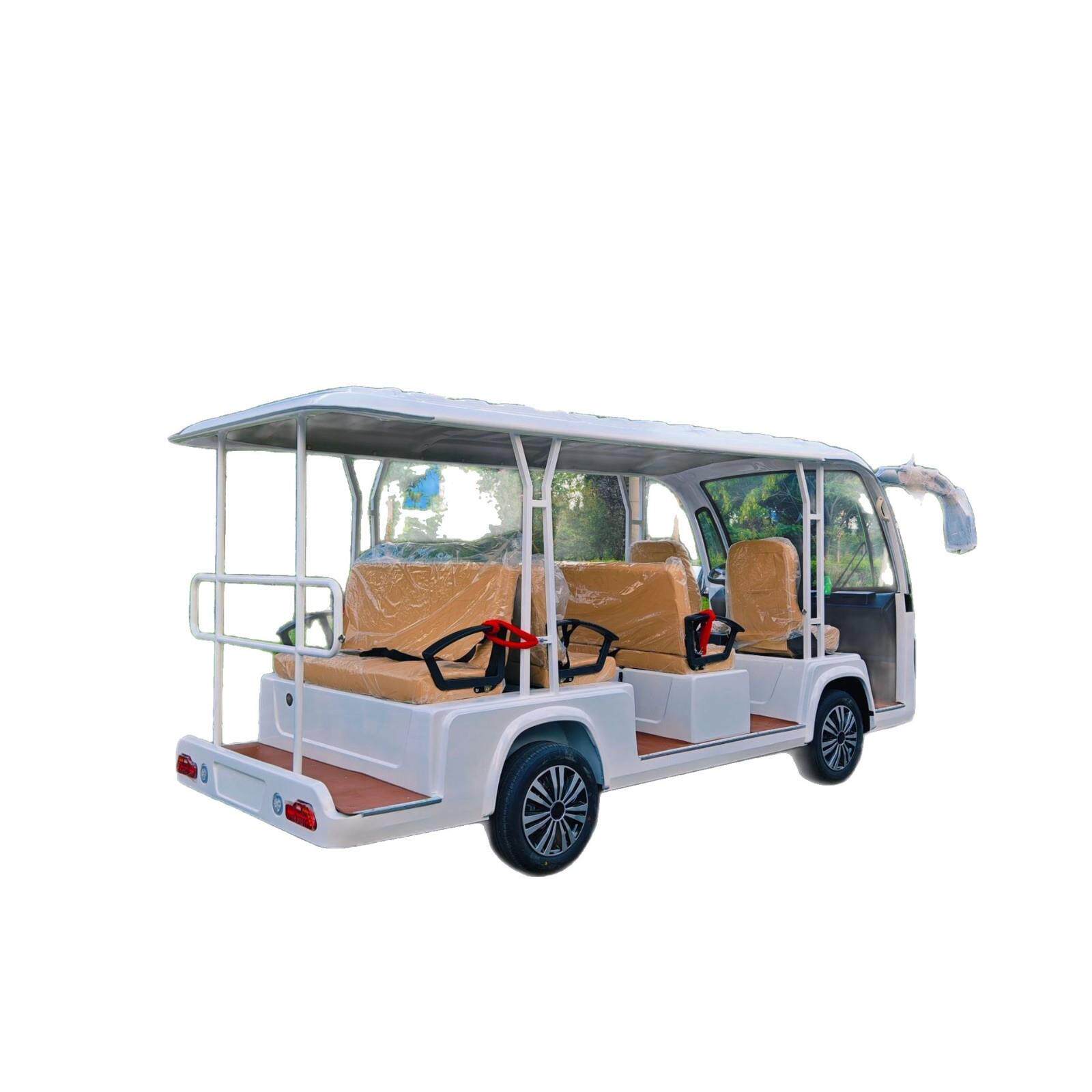 厂家现货电动式观光车8-17座四轮旅游景区酒店接待车电动观光车