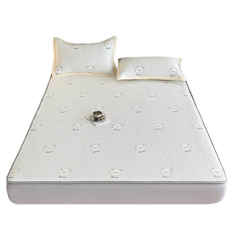 母婴级冰豆豆凉感冰丝凉席三件套夏季床笠款可机洗空调软席子,床上用品,冰丝席,淘宝优惠券,粉丝福利购,淘宝优惠卷