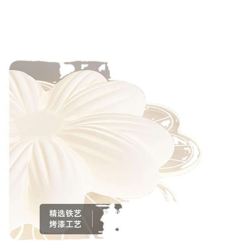 奶油风卧朵吸顶室灯简约现代护眼led房灯FHG书温馨花ins风主卧灯