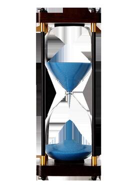 创意木质沙漏计时器30/60分钟办公家居小摆件可刻字生日节日礼品