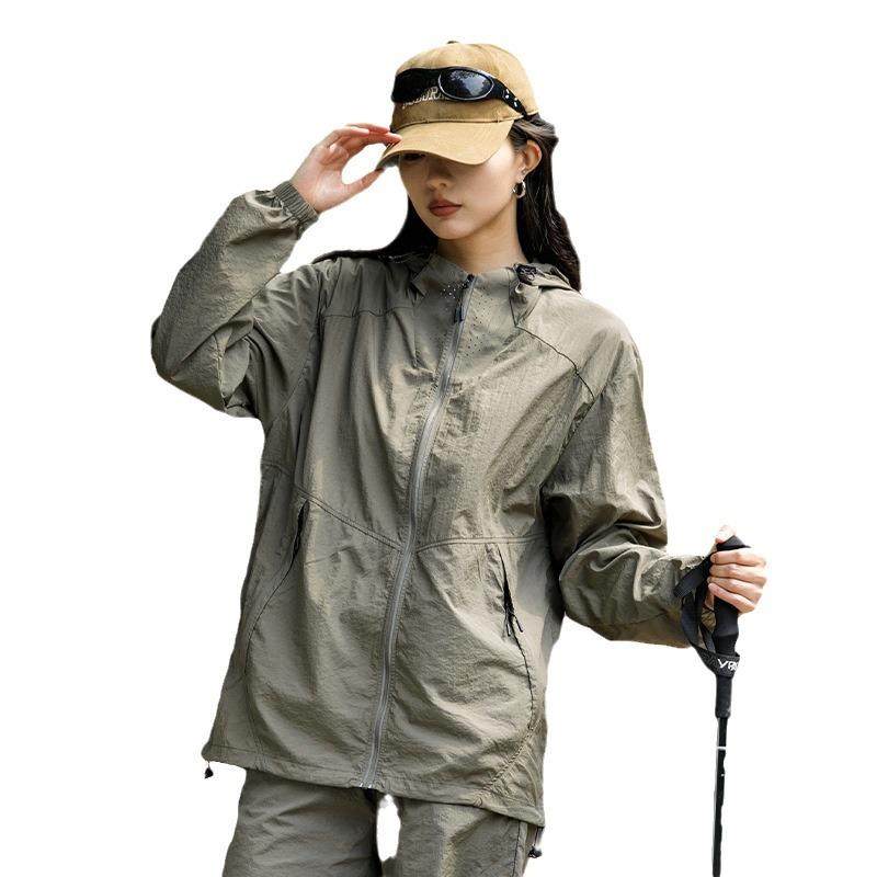 2025新款山系防晒服薄款户外冰丝防晒衣男女款夏季情侣夏装工作服