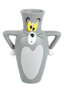 可爱汤姆猫花瓶树脂工艺品创意插花笔筒居家客厅桌面装饰礼物摆件