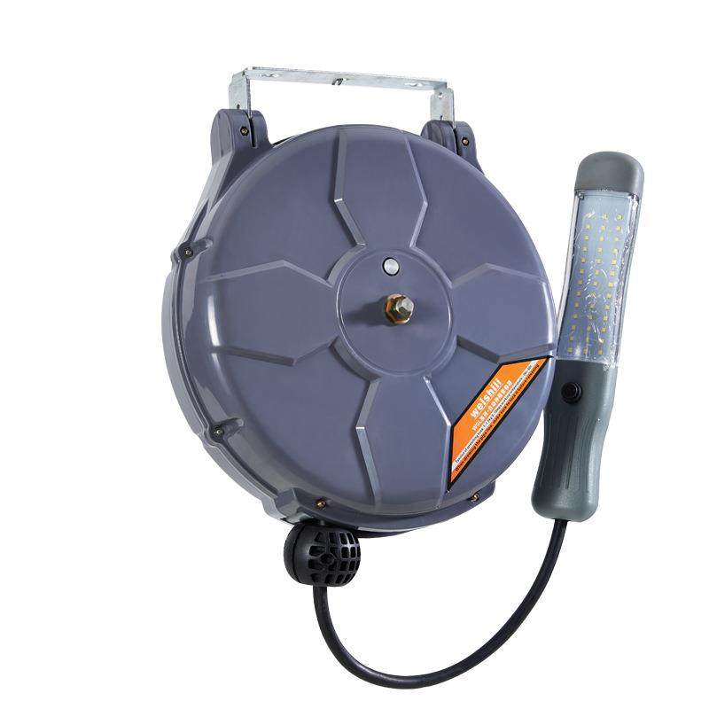 pu包纱管自动伸缩灯鼓卷管器电线灯鼓汽修厂检修照明工具