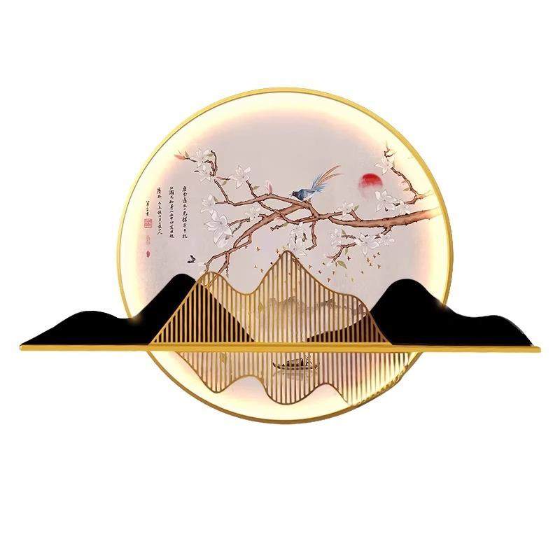 太阳能户外壁灯防水新中式别墅庭院灯造景林园景观装饰山水壁画灯,家装灯饰光源,户外壁灯,淘宝优惠券,粉丝福利购,淘宝优惠卷