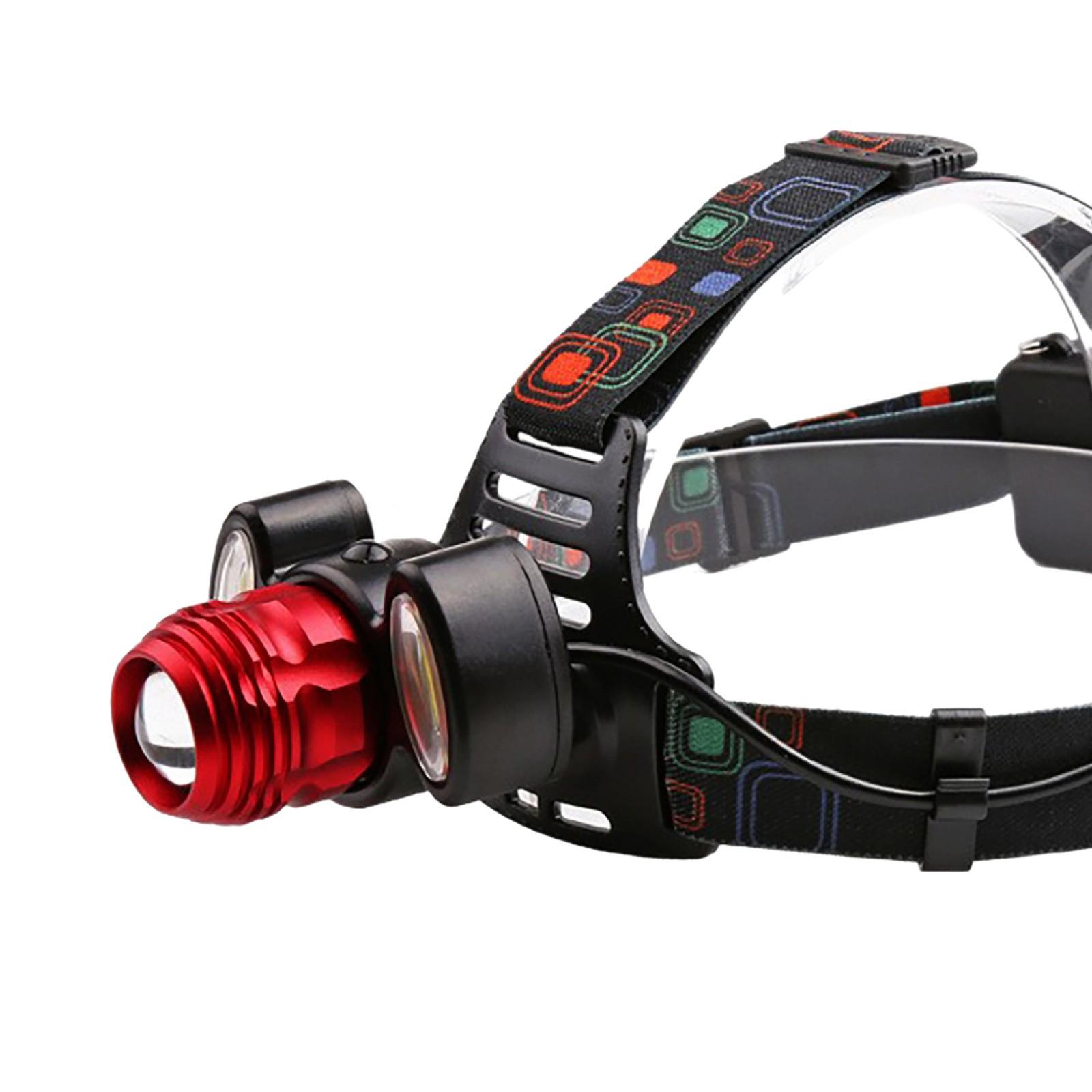 LED户外感应强T6150感应充电大功率夜机0W头灯COB变光焦钓鱼飞灯