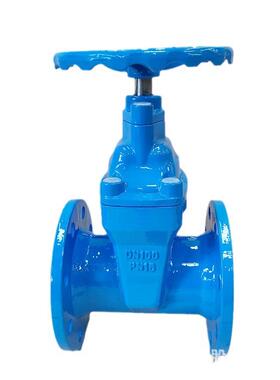 球墨铸铁GGG50手动明杆软密封闸阀dn100弹性座封Z45X-16Q法兰闸阀