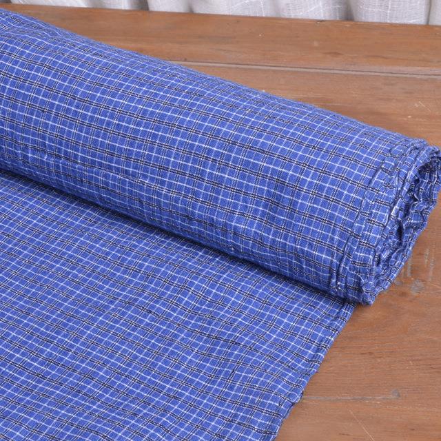 件上海怀旧老物老上海老粗布民*全棉*布*手OJI工纺织布国格子布01