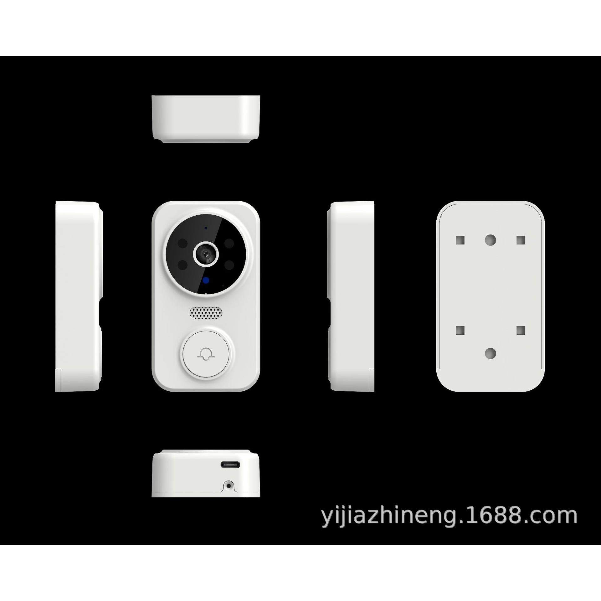 tuya涂鸦wifi无线远程可视门铃双向对讲高清红外夜视监控