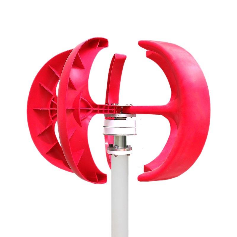 紫羲垂直红灯笼风力涡轮发电机Windturbine电瓶100W大功率家用