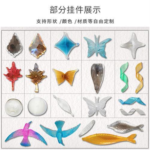扭叶沙盘灯吊饰水晶简约艺术吊灯琉璃灯酒店大堂宴会厅造型灯饰