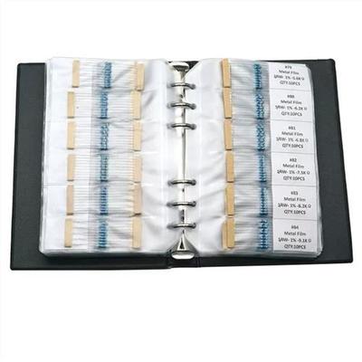 金属膜色环电阻电阻样品本1/4W功率1%精度电阻插件14.7M欧