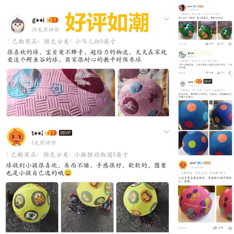 美国鳄鱼谷crocodilecreek皮球男女宝宝拍拍皮球训练抓握手抓球
