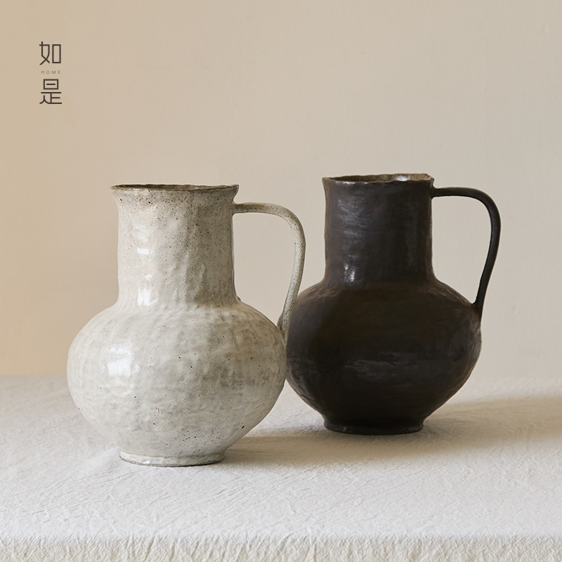 民宿装饰品花瓶摆件陶瓷侘寂风