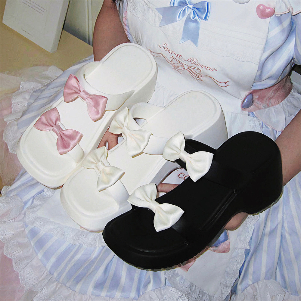 细细条凉拖鞋仙女风lolita鞋增高
