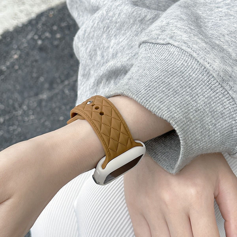 applewatch10表带轻奢皮纹时尚
