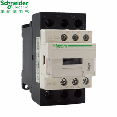 。原装施耐德32A三极直流接触器 LC1D32BDC FDC 直流24V 110V 220