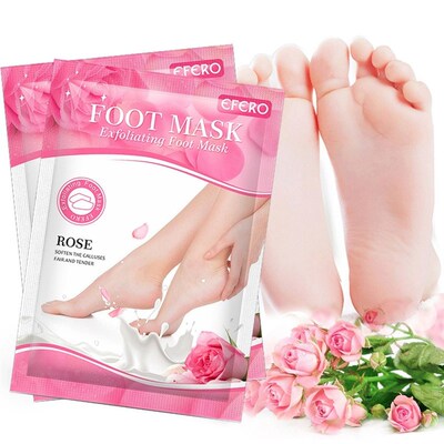 极速2Pcs=1Pair Aloe Peeling Foot Mask for Legs Feet Mask Exf