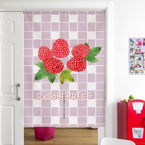 极速Modern Simple Door Curtain Fruit Pattern Partition Curta