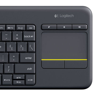 罗技(Logitech)K400Plus键盘无线键盘办公键盘带触摸板优联黑色
