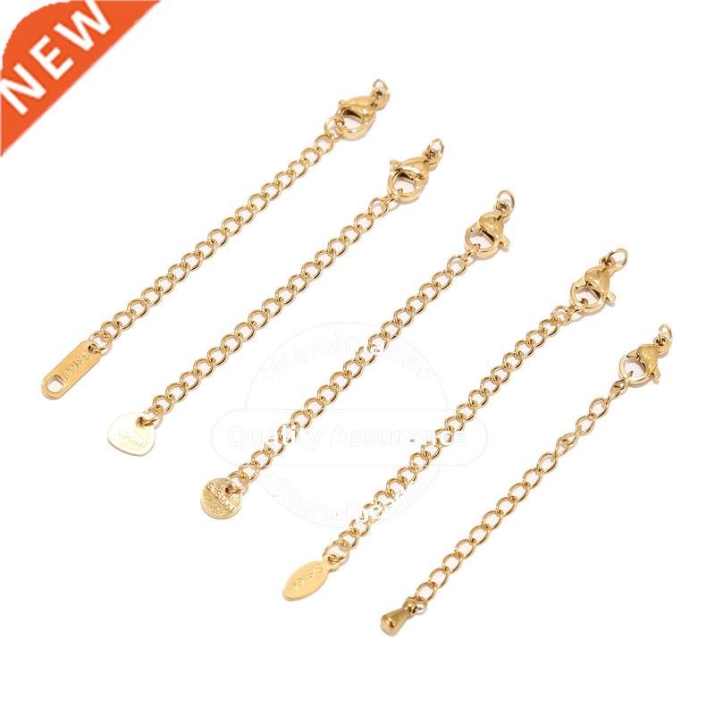 10pcs ainless eel 2 inch Gold Extension Tail Chain Lob